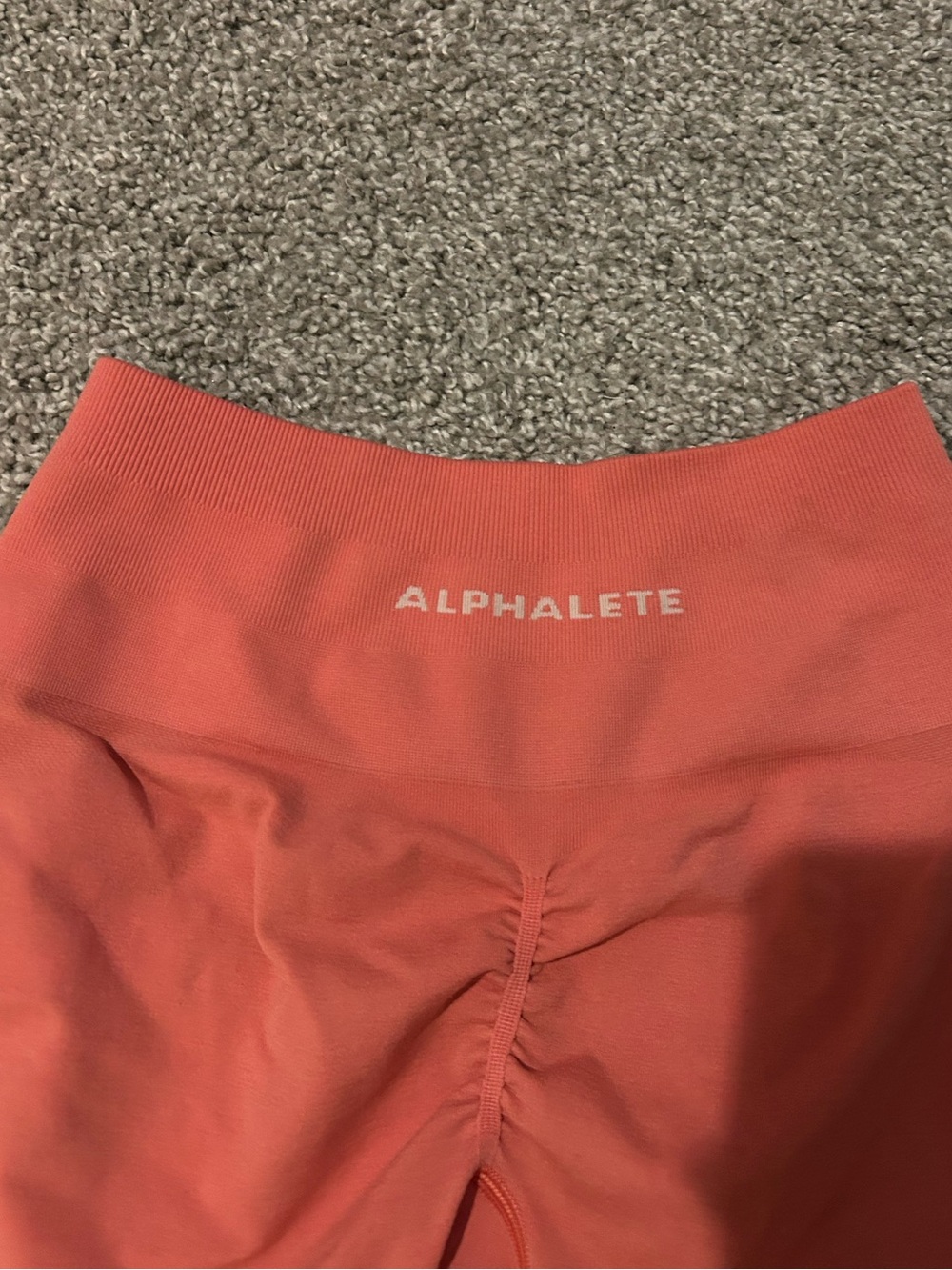 Alphalete Pink High-Rise Scrunch Back Leggings